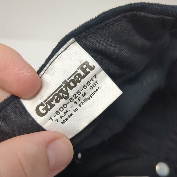 Graybar Electrical Voice Data Snapback Cap Black One Size Adjustable Embroidered - Picture 9 of 10